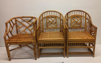 Vintage Bamboo Rattan Chairs