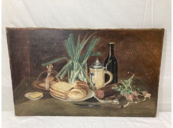 Antique Oil ON Canvas