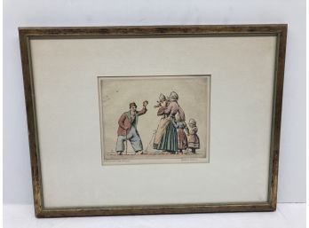 Fredrick Robbins 1893-1974 Colored Etching Pencil Signed