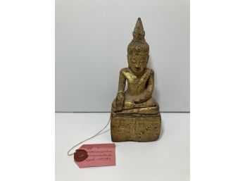 Antique 19th Century Thai/Burmese Buddha Wood Sculpture