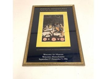 Ehrenfeld Indian Miniatures Collection Exhibition Poster  1986