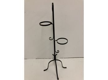 Vintage Wrought Iron Plant Holder Stand