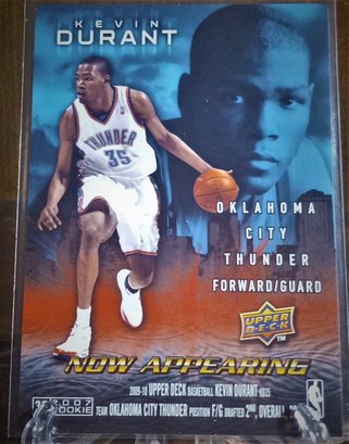 2009-10 Upper Deck:  Kevin Durant ('Now Appearing' Card)