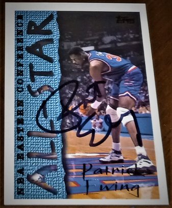 1994 Topps:  Patrick Ewing...{VS Autograph Authentications #A33439}