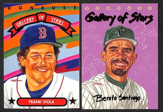 1992 & 1993 Leaf:  Frank Viola & Benito Santiago {2-Card Lot}