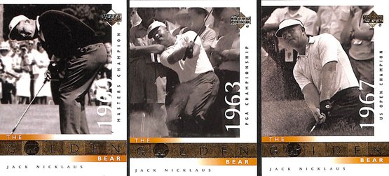 2001 Upper Deck:  Jack Nicklaus {3-Card Lot}