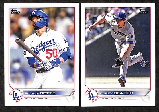2022 Topps:  Mookie Betts & Corey Seager {2-Card Lot}