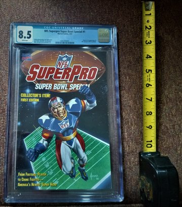 1991 Marvel Comics: NFL Superpro Super Bowl Special Edition #1  {CGC 8.5 Certified)