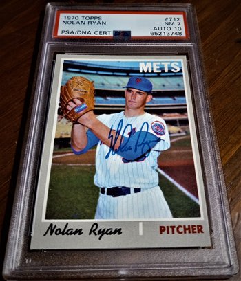 1970 Topps:  Nolan Ryan...PSA/DNA {Near Mint '7' With Perfect '10' Auto} - A Collector's Dream!