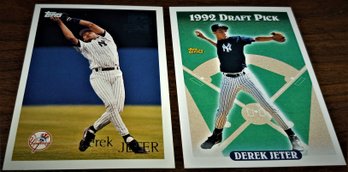 The Derek Daily Duo:  1993 & 1996 Topps:  Derek Jeter {2-Card Lot}