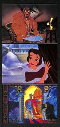 1992 Pro Set - Walt Disney:  Beauty & The Beast {3-Card Lot}