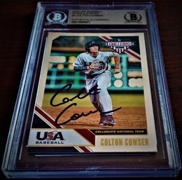 2020 Panini USA Baseball Stars & Stripes:  Colton Cowser {BGS Autograph Authentication}