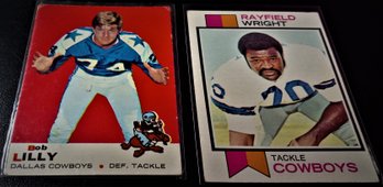 1969 & 1973 Topps:  Bob Lilly & Rayfield Wright