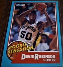 1990 Fleer:  David Robinson {RC} - Rookie Senastion Card #1 Of 10