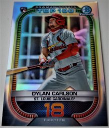 Bowman 2021 Scouts:  Dylan Carlson {Top 100 - Rookie}...#18