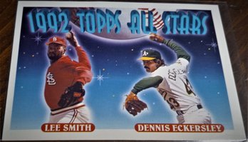1993 Topps:  Lee Smith & Dennis Eckersley {2 Hall Of Famers}