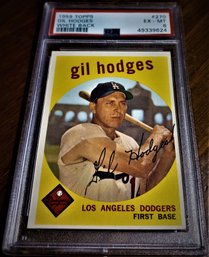 1959 Topps:  Gil Hodges - PSA Excellent Mint {Ex-Mt}  '6'