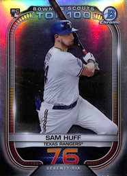Bowman 2021 Scouts:  Sam Huff (RC)...{Top 100 - Rookie}...#76