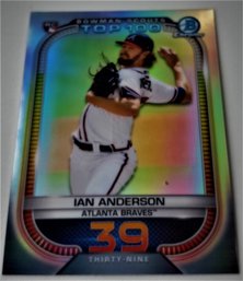 Bowman 2021 Scouts:  Ian Anderson {Top 100 - Rookie}...#39