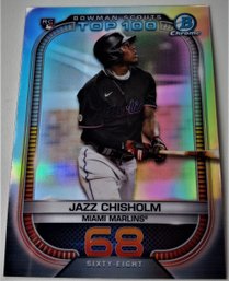 Bowman 2021 Scouts:  Jazz Chisholm {Top 100 - Rookie}...#68