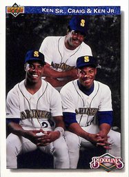 1992 Upper Deck:  Ken Griffey, Jr., Craig Griffey, & Ken Griffey