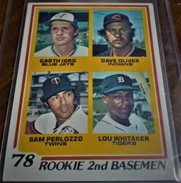 1978 Topps:  Rookie 2nd Basemen - 'Sweet Lou' Whitaker