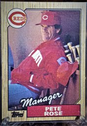 1987 Topps:  Pete Rose (Iconic Manager Card)