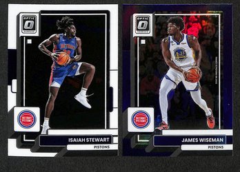 2022-23 Panini - Donruss Optic Basketball:  Isaiah Stewart & James Wiseman {2 Card Lot}