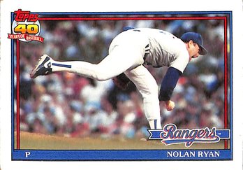 1991 Topps:  Nolan Ryan