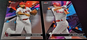 2021 Topps Finest:  Anthony Rendon & J.T. Realmuto {2-Card Lot}