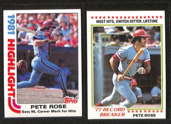 1978 & 1982 Topps:  Pete Rose