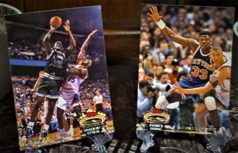 1993 Topps Stadium Club:  Shaquille O'Neal & Patrick Ewing {2 Card Lot}
