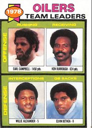 1979 Topps:  Houston Oilers {Earl Campbell RC}