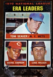 1971 Topps:  1970 National League ERA Leaders