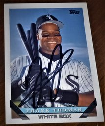 1993 Topps:  Frank Thomas {In Person Authentics Autograph #10010018}
