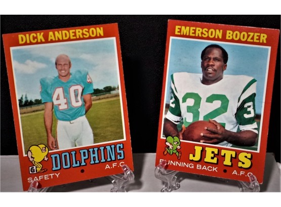 1971 Topps NFL:  Dick Anderson & Emerson Boozer
