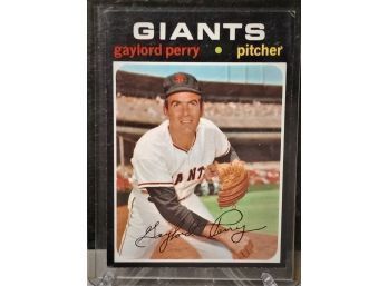 1971 Topps:  Gaylord Perry (HoF Pitcher...Spitball King?!)