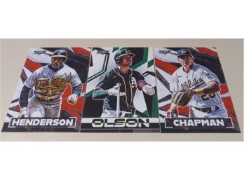 2021 Topps Fire:  Trio Of Oakland A's Stars