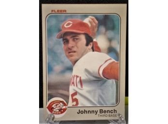 1983 Fleer:  Johnny Bench (3rd Base?)