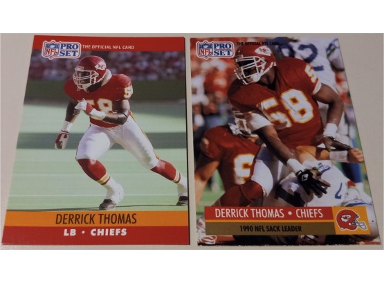 1990 & 1991 NFL Pro Set:  Derrick Thomas