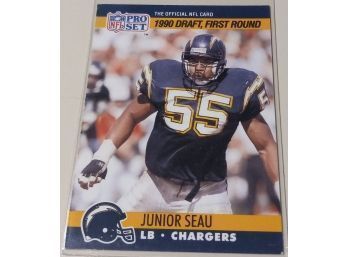 1990 NFL Pro Set:  Junior Seau (Rookie Card / 1st Round Draft Pick)