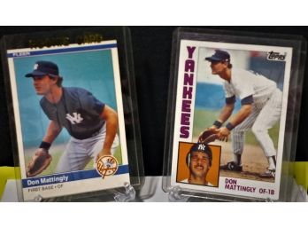 1984 Fleer & Topps:  Don Mattingly (Rookie Cards)...2-Card Lot