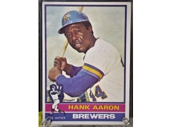 1976 Topps:  Hank Aaron (Last Player Card)