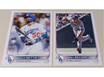 2022 Topps Series 1:  Corey Seager & Mookie Betts