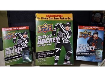 2021-22 Upper Deck- Series 1 & 2:  Hockey Blaster & Mega Boxes (Sealed)