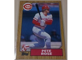 1987 Topps:  Pete Rose (Last Player Card)