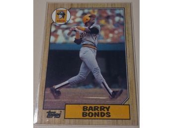 1987 Topps:  Barry Bonds (Rookie Card)
