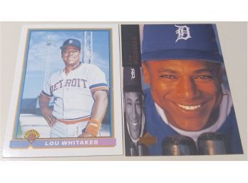 1991 Topps & 1994 Upper Deck' Sweet Lou Whitaker