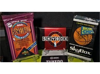 Skybox Variety Package (NBA):  3-Pack Lot (Factory Sealed) From 1991-92, 1992-93 & 1994