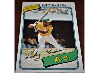 1980 Topps:  Rickey Henderson (Rookie Card)